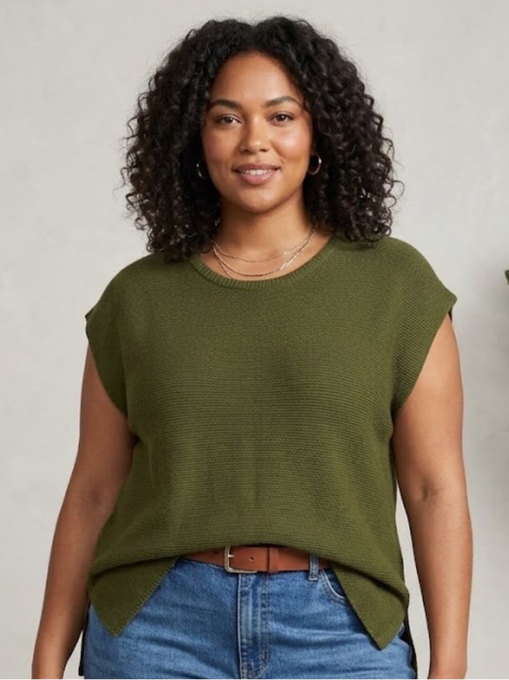 BTFBM Hunter Green Sleeveless Sweater Too Size XXL